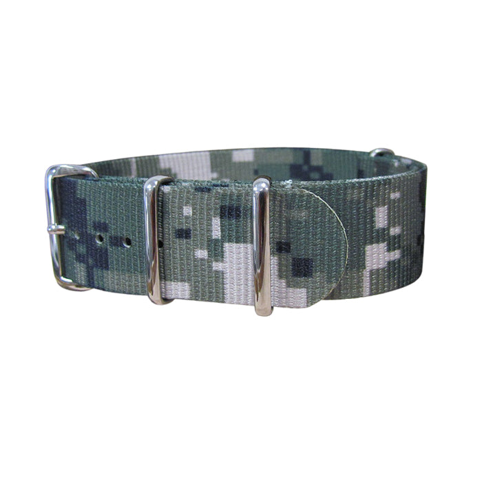 Digital Stealth XII Ballistic Nylon Watch Strap w/ Polished Hardware