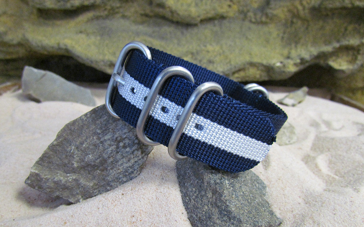 Gentleman Z5™ | Navy & White | One-Piece | Nylon | Brushed Hardware