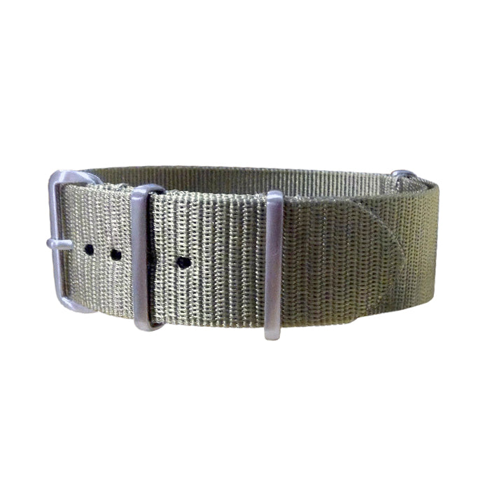 Gray Matter Ballistic Nylon Watch Strap w/ Brushed Hardware