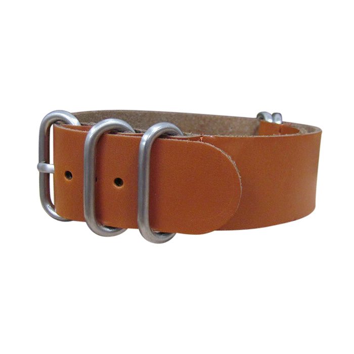 Holster Z5™ Leather Watch Strap w/ Brushed Hardware