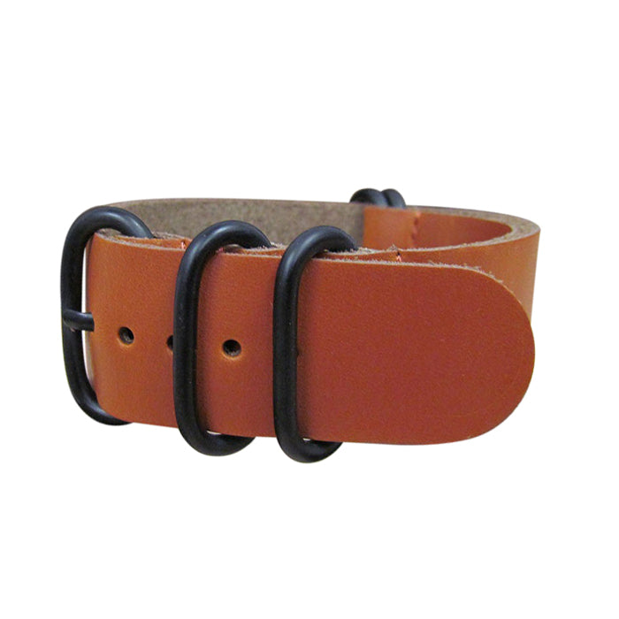 Holster Z5™ Leather Watch Strap w/ PVD Hardware