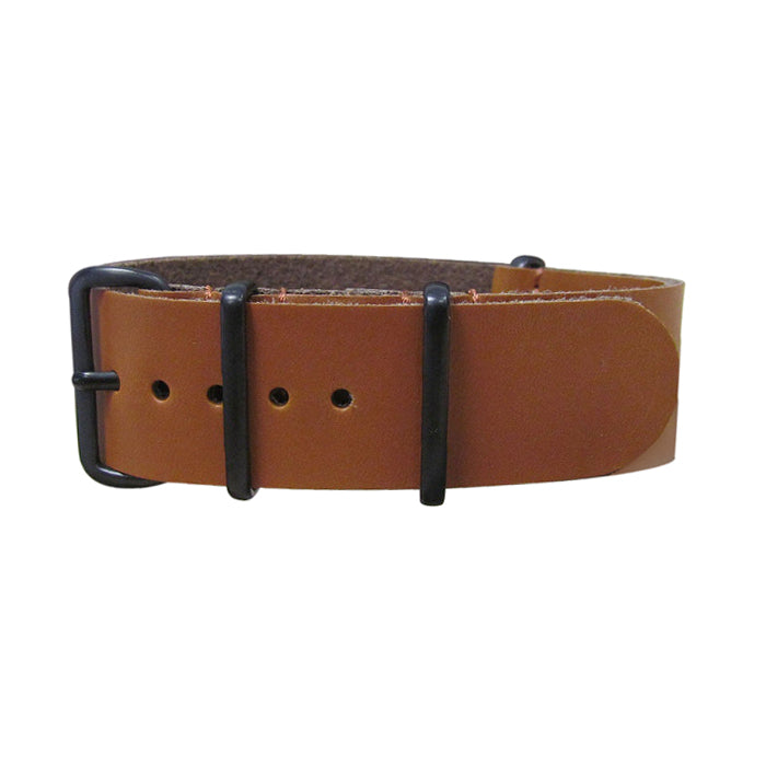 Holster Leather Watch Strap w/ PVD Hardware