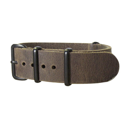 Lariat Leather Watch Strap w/ PVD Hardware