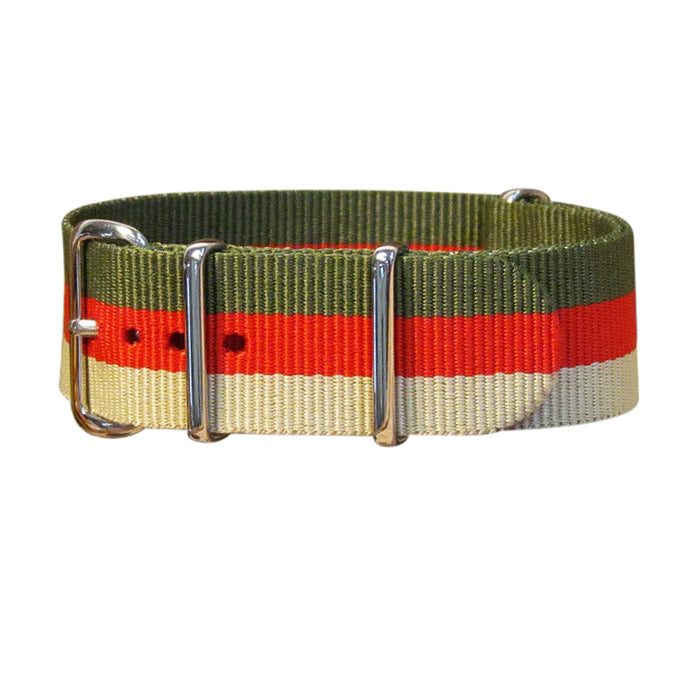 Lieutenant Ballistic Nylon Watch Strap w/ Polished Hardware