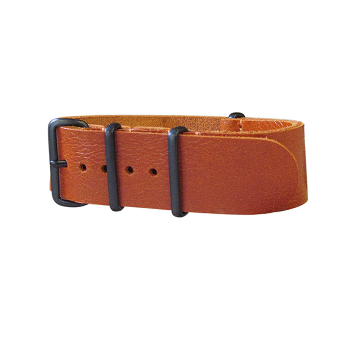 Longhorn Leather Watch Strap w/ PVD Hardware