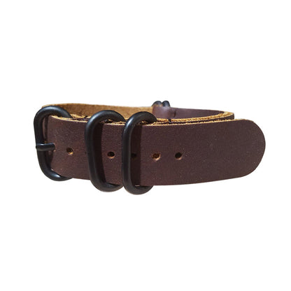 Outlaw Z5™ Leather Watch Strap w/ PVD Hardware 20mm