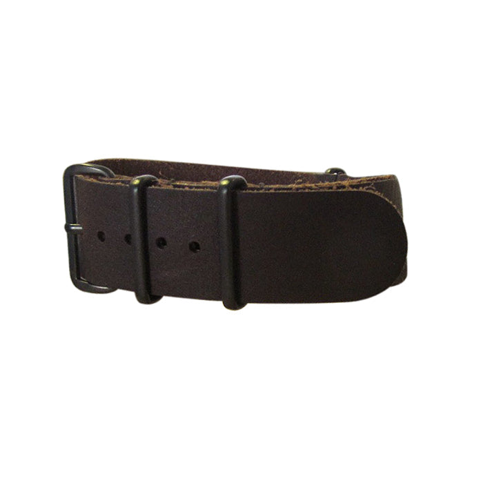 Remuda Leather Ballistic Watch Strap w/ PVD Hardware