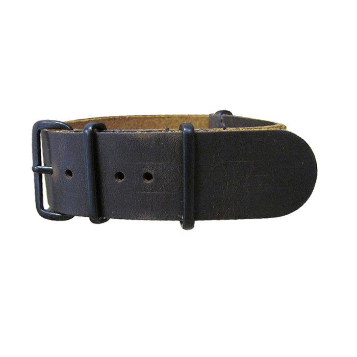 Stagecoach II Leather Watch Strap w/ PVD Hardware