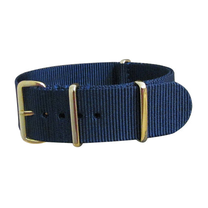 Submarine Ballistic Nylon Watch Strap w/ Gold Hardware