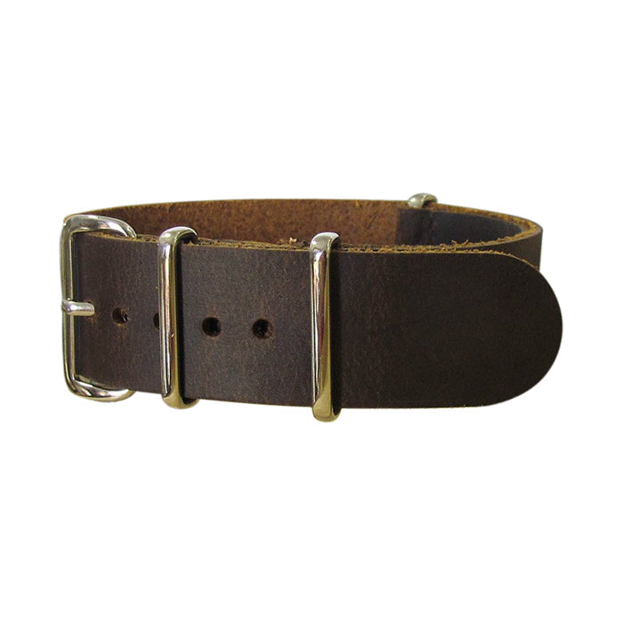 Tempest Leather Watch Strap w/ Polished Hardware