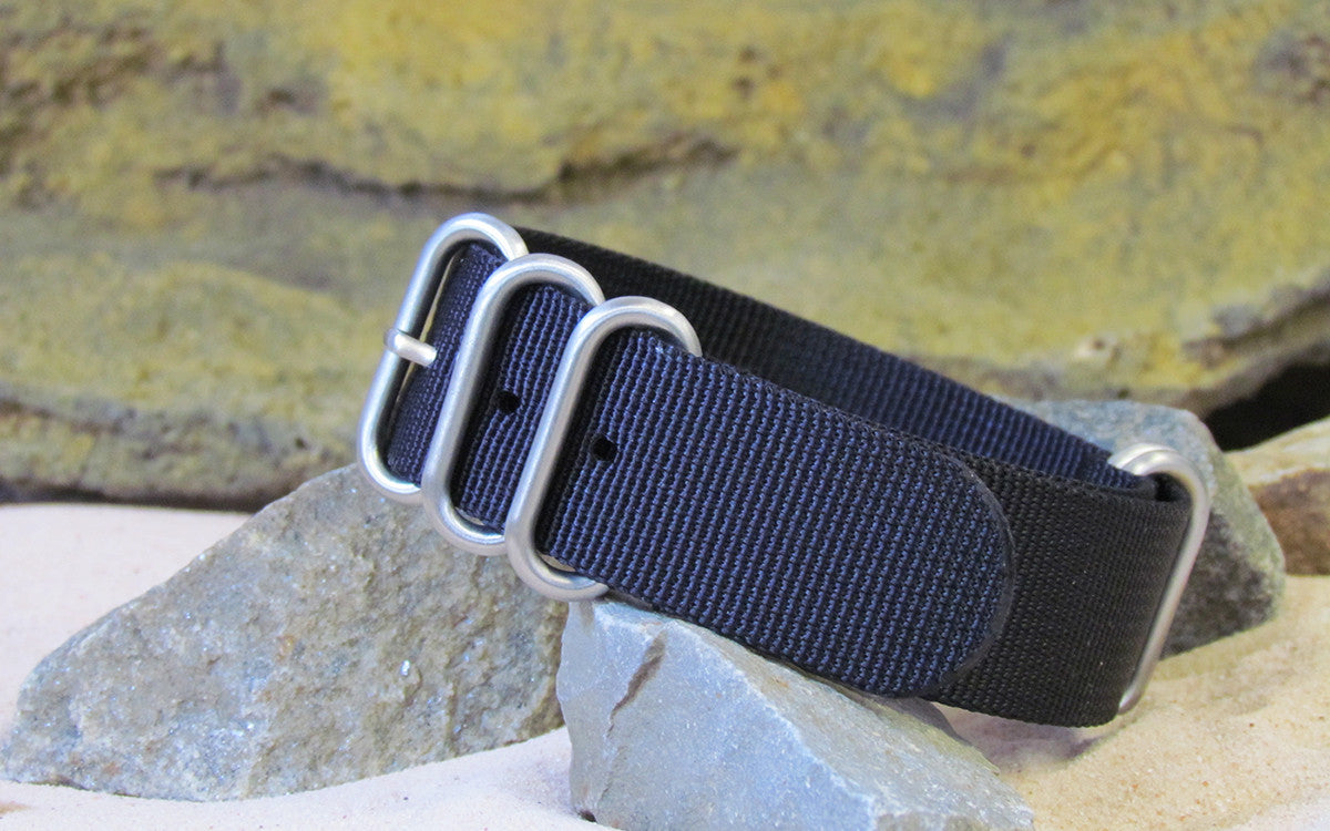 Black-Ops Diver Length Z5™ Ballistic Nylon Watch Strap w/ Brushed Hardware