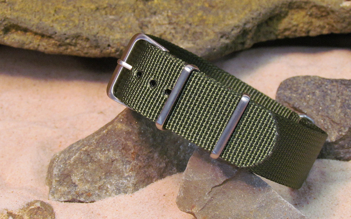 Soldier XII Ballistic Nylon Watch Strap w/ Brushed Hardware